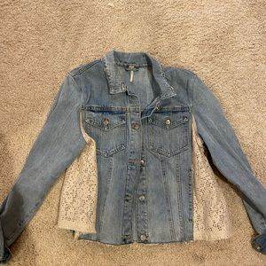 Lace Jean Jacket